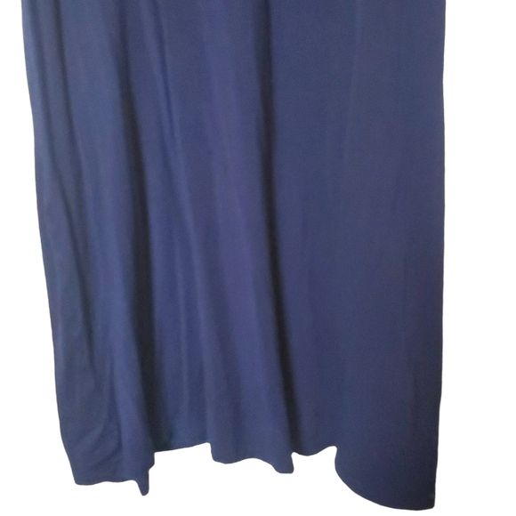 Love Kuza High Neck Flared Tee Dress Blue Size Small - Picture 3 of 8